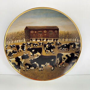 Spring Pasture Ltd Edition Plate Herrero American Folk Art Coll. Franklin Mint